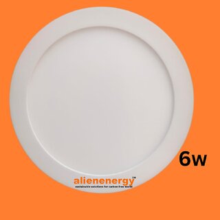 Alienenergy Round Surface Panel AE PLS06 6Watt Recessed Ceiling Light Ceiling Lamp (White)
