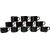 Microwave safe black Color Tea and coffee cups set of 12