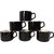 Microwave safe black Color Tea and coffee cups set of 12