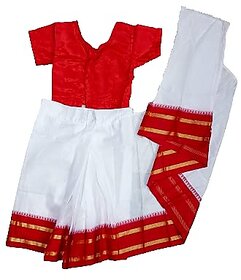 Bengali Saree State Theme Fancy Dress Costume For Girls Durga Puja Special Dress