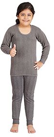 U-Light Deep Neck Winter Thermal Set Of Top Trouser For Kids/Thermal For Boys And Girls/Kids Thermal