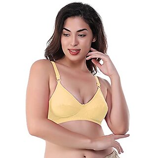 U-Light Women'S Premium Hosiery Cotton Non-Padded Bra