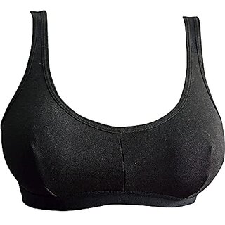 U-Light Women &Amp; Girl'S Cotton Rich Non-Padded Non Wired With Double Layered Premium Bra