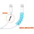 4 Piece Spiral Charger Cable Protectors for Wires Data Cable Saver Charging Cord Protective Cable Cover