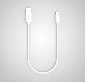 Twance T23W  PVC Type C to USB Fast charging and data sync Cable, White Color,  0.25 Meter