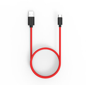 Twance T24R TPE Type C to USB Fast charging and data sync Cable, Red Color, 2 Meter