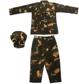 Military  Army  Soldier Uniform  Fancy Dress Cotton for Kids