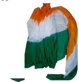 Tricolor saree 5mtr full size without blouse for adult