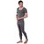 U-Light Apparels Men Deep Neck Half Sleeves Vest And Trouser Thermal Set