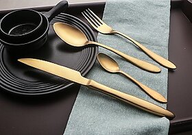 APAAR CUTLERY 24PCS GOLD CUTLERY SET