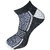 USOXO Men And Women Multicolor Combed Cotton Ankle Length Socks - Free Size UK8-11(Pack Of 3)Black, Blue, Dark  grey