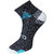 USOXO Men And Women Multicolor Combed Cotton Ankle Length Socks - Free Size UK8-11(Pack Of 3)Black, Blue, Dark  grey