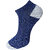 USOXO Men And Women Multicolor Combed Cotton Ankle Length Socks - Free Size UK8-11(Pack Of 3)Blue, Light grey, Black