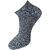 USOXO Men And Women Multicolor Combed Cotton Ankle Length Socks - Free Size UK8-11(Pack Of 3)dark grey,black,meduim grey