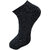 USOXO Men And Women Multicolor Combed Cotton Ankle Length Socks - Free Size UK8-11(Pack Of 3)dark grey,black,meduim grey