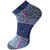 USOXO Men And Women Multicolor Combed Cotton Ankle Length Socks - Free Size UK8-11(Pack Of 3)Maroon, Light grey, Blue