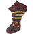 USOXO Men And Women Multicolor Combed Cotton Ankle Length Socks - Free Size UK8-11(Pack Of 3)Maroon, Dark grey, Blue
