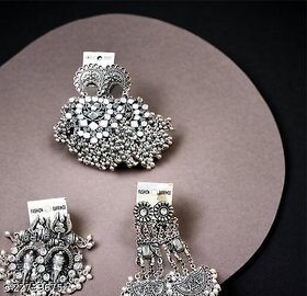 Twinkling Oxidised Fancy Earrings for Women