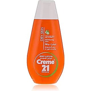 Creme 21 Dry Skin Lotion  With Aloe Vera and Vitamin E  For Deep Nourishment  Ideal for Dry Skin  Non-Greasy Formula