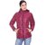 Honey Bell Self Design Pink Color Polyester Jacket For Women