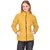 Honey Bell Self Design Yellow Color Polyester Jacket For Women