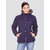 Honey Bell Solid Purple Color Polyester Jacket For Women