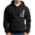HIT SQUARE Men Black Printed Hooded Full Sleeve Sweatshirt.