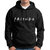 HIT SQUARE Men Black Printed Hooded Full Sleeve Sweatshirt.