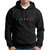 HIT SQUARE Men Black Printed Hooded Full Sleeve Sweatshirt.