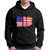 HIT SQUARE Men Black Printed Hooded Full Sleeve Sweatshirt.