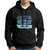 HIT SQUARE Men Black Printed Hooded Full Sleeve Sweatshirt.