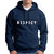 HIT SQUARE Men Blue Printed Hooded Full Sleeve Sweatshirt.