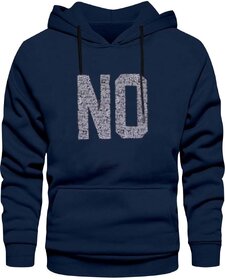 HIT SQUARE Men Blue Printed Hooded Full Sleeve Sweatshirt.