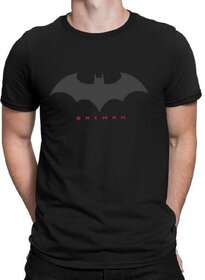 HIT SQUARE Black Pure Cotton Round Neck Printed For Men