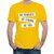 HIT SQUARE Yellow Pure Cotton Round Neck Printed For Men