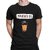 HIT SQUARE Black Pure Cotton Round Neck Printed For Men