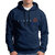 HIT SQUARE Men's Printed Hoodie Full Sleeve Sweatshirt Blue