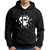 HIT SQUARE Men Black Printed Hooded Full Sleeve Sweatshirt.