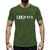 HIT SQUARE New_York logo Olive Pure Cotton Round Neck Printed For Men