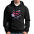 HIT SQUARE Men Black Printed Hooded Full Sleeve Sweatshirt.