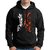 HIT SQUARE Men Black Printed Hooded Full Sleeve Sweatshirt.