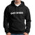 HIT SQUARE Men Black Printed Hooded Full Sleeve Sweatshirt.