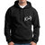 HIT SQUARE Men Black Printed Hooded Full Sleeve Sweatshirt.