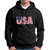 HIT SQUARE Men Black Printed Hooded Full Sleeve Sweatshirt.