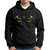 HIT SQUARE Men Black Printed Hooded Full Sleeve Sweatshirt.