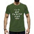 HIT SQUARE Olive Pure Cotton Round Neck Printed T-Shirt for Men