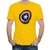 HIT SQUARE Yellow Pure Cotton Round Neck Printed For Men