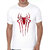 HIT SQUARE White Pure Cotton Round Neck Printed For Men