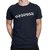 HIT SQUARE Navy Blue Pure Cotton Round Neck Printed For Men