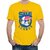 HIT SQUARE Yellow Pure Cotton Round Neck Printed For Men